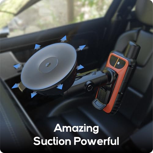 TUSITA Twist Lock Suction Cup Mount with Spine Clip Holder Compatible with Garmin Handheld GPS