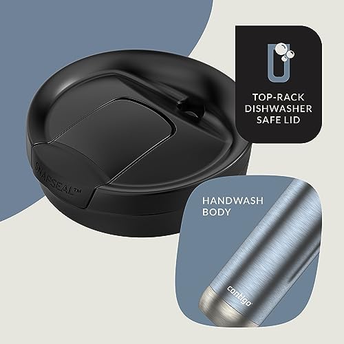 Contigo Superior 2.0 Stainless Steel Travel Mug with Handle Leak-Proof Lid Double-Wall Insulation for Hot & Cold Beverage...