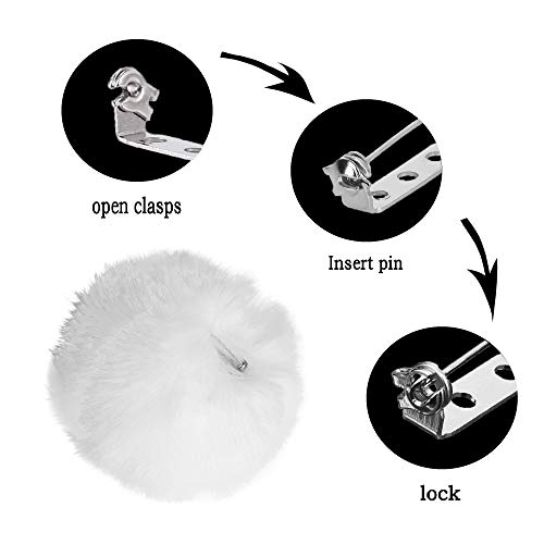 Bunny Costume Set - Rabbit Ears Headband, Bow Tie, Cuff and Tail Accessories Kit