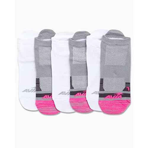Avia Womens Low Cut Socks - 6 Pack Cushioned Performance Stretch Moisture Wicking Athletic No Show Socks for Women (4-12)