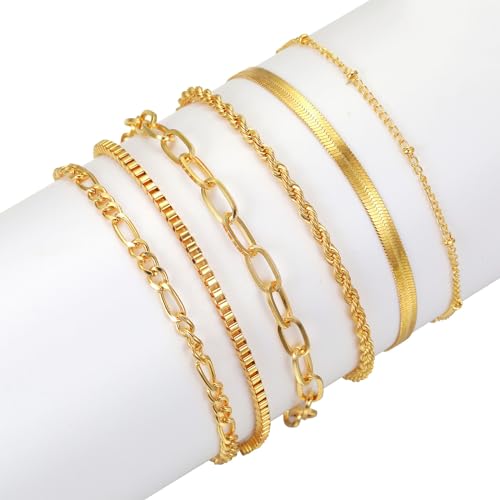 NEWITIN 69 Pieces Gold Jewelry Set for Women Fashion Costume Jewelry Gold Plated Necklace Bracelet Earrings Set for Women