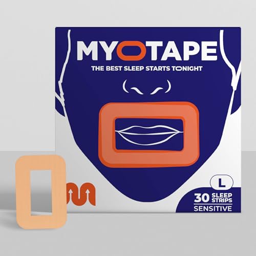 MyoTape - Sleep Tape 30 Nights Supply - Reduce Snoring - Improve Your Sleep - Promote Nasal Breathing - Comfortable & Gentle On Skin - Senstive Larage