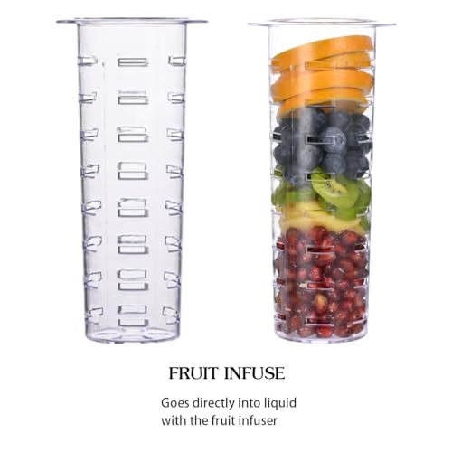 Eleganttime 1 Gallon Glass Drink Dispensers for Parties,2 Pack Beverage Dispenser with Fruit Infuser,Laundry Detergent Dis...
