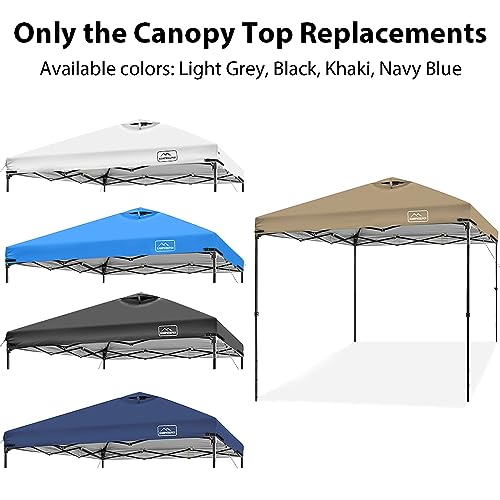 KAMPKEEPER Replacement Top Pop Up Canopy Tent Cover Roof with Air Vent and Adjustable Elastic Strap, Polyester UV Waterpro...