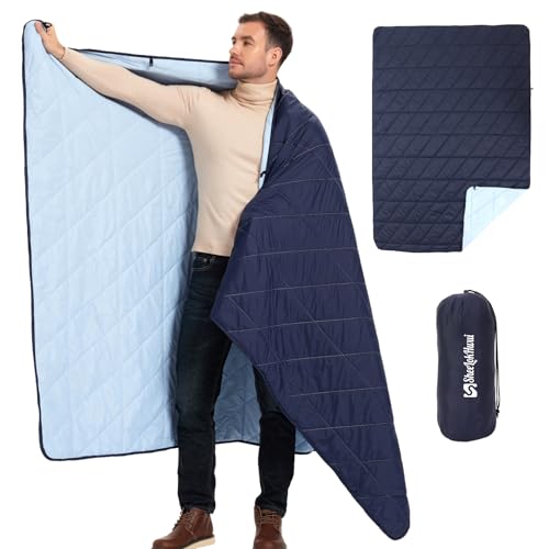 sheelokhwui Ultralight Puffy Blanket, Outdoor Camping Blanket, Water-Resistant and Packable, Great for Camping, Stadium, T...