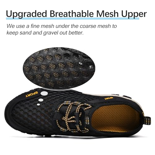 TRAILBLITZ Water Shoes Men Quick Drying Outdoor Hiking Barefoot Boat Footwear Aqua Shoes for Water Sport Waders Diving Hik...