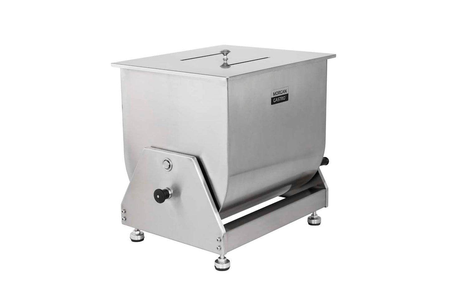 Hakka Manual Meat Mixer 60lb/30L Tiltable Tank 40L Stainless Steel Updated Commerial Food Mixer for Meat and Seasonings, Sausage, Burger, Patty