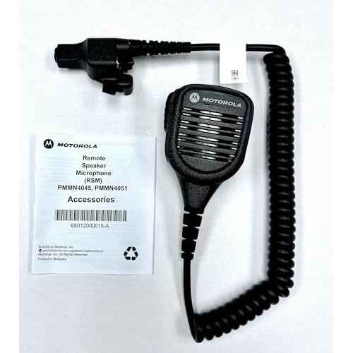 Motorola Solutions PMMN4051B OEM Remote Speaker Microphone, IP55 Water Resistant, 3.5mm Audio Jack, Windporting, Intrinsically Safety Standard FM. XTS5000, XTS2500, XTS1500 Radio Series RSM