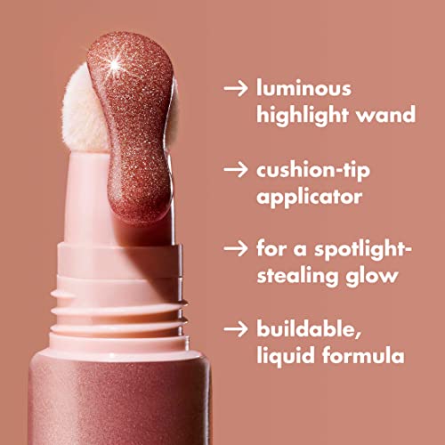 e.l.f. Halo Glow Highlight Beauty Wand, Liquid Highlighter Wand For Luminous, Glowing Skin, Buildable Formula, Vegan & Cru...