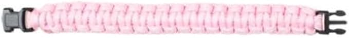 Rothco Survival Paracord Bracelet w/Buckle (7", Soft Pink)
