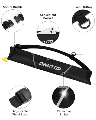 Owntop Automatic/Manual Inflatable Swim Belt Pack, Manual Convertible Swim Jacket for Adults, 24g CO2 Cylinder Included, L...
