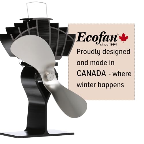 Ecofan UltrAir Heat Powered Stove Fan - Powerful Classic Design, High Performance, Perfect for Wood Stoves, 125 CFM - Circ...