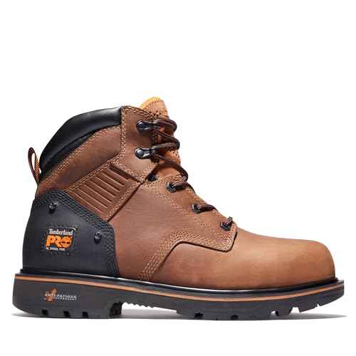 Timberland PRO Men's Ballast 6 Inch Steel Safety Toe Industrial Work Boot, Gaucho Saddleback-2024 NEW, 14M