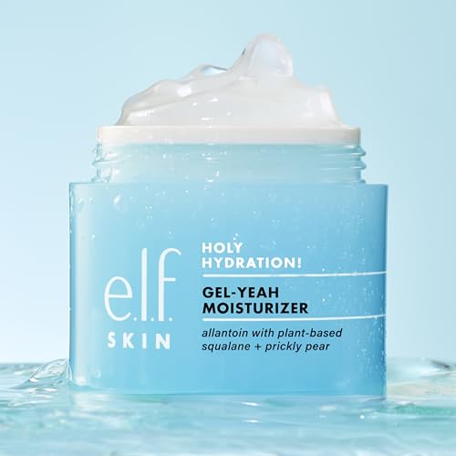 e.l.f. SKIN Holy Hydration! Gel-Yeah Moisturizer, Lightweight Moisturizer For Plump, Hydrated Skin, Infused With Squalane,...