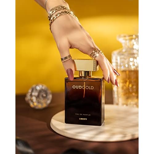 Liberty Luxury Perfume Gift Set - Flirt and OudGold for Men and Women (100ml/3.4Oz each), Eau De Parfum (EDP) Spray, Designed in France, Long Lasting Smell