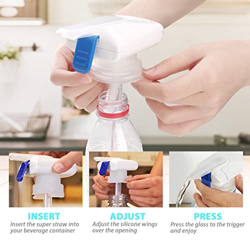 2Pack Automatic Drink Dispenser, Milk Dispenser for Fridge Gallon, Milk Gallon Dispenser, Can Prevent Milk Juice Beer Spil...