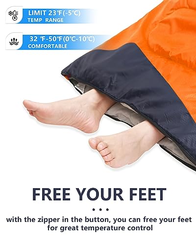 Sleeping Bags for Adults Cold Weather - 20 Degree Big&Tall Size Backpacking Lightweight Waterproof for Girls Boys Mens Tee...