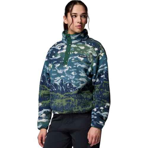 Columbia womens Helvetia¢â II Printed Cropped Half Snap