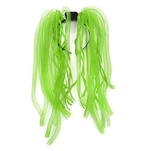 GREUS Light Up Headbands for Women Girls Noodle Hair Accessories Hair Hoops Luminous Glow Headpieces Braids Hose Flash Hea...