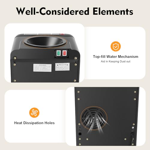 5 Gallon Top Loading Water Cooler Dispenser Hot and Cold Water Cooler Drink Dispenser 3 Temperature Settings 110V Beverage...