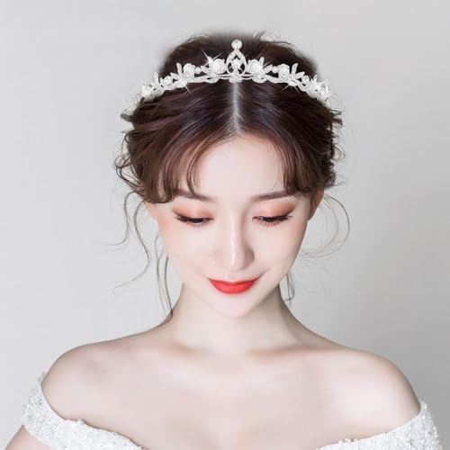 Crystal Tiaras & Crowns for Women, Bride Royal Queen Headband Princess Headpieces for Birthday Cake Crown & Prom Pageant P...