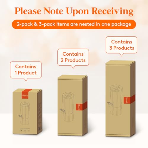 Lifewit 1 Gallon (128 OZ) Drink Dispensers for Parties 2 Pcs, 4L Plastic Beverage Containers with Stand for Juice/Tea/Sod...