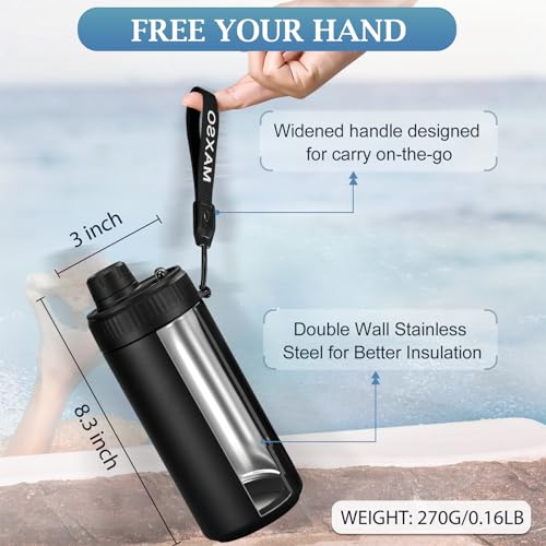 MAXSO Sealed Can Cooler Fizz Lid Can Cover for 12 oz Regular, Slim Skinny Cans & As Thermal Bottle, 4-in-1 Insulated Vacuu...