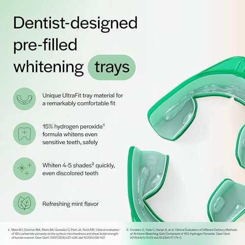 Opalescence Go 15- Prefilled Teeth Whitening Trays - 15% Hydrogen Peroxide - (10 Treatments) Made by Ultradent Products. T...