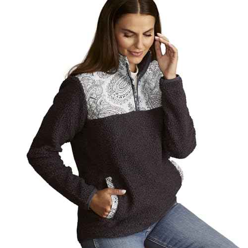womens Fleece Pullover Sweatshirt With Pockets (Extended Size Range)