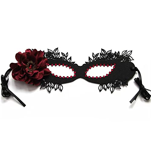 Sweenaly lace mask Masquerade Mask Party Mask Halloween Mask (black)