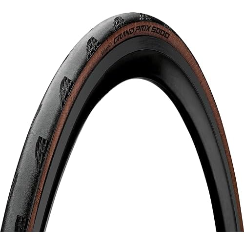Continental Unisex Adulto Pneu 700x28 G.Prix 5000 Noir/Beige Pneumatico, Nero, Velo