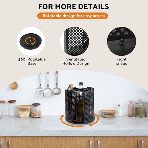 Wymulot Rotating Paper Cup Dispenser, Cup Holder with 4 Compartments, Disposable Coffee Cup Dispenser Removable, Plastic C...