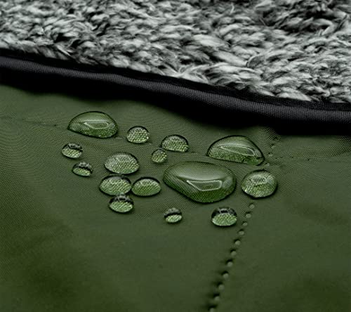 Sherpa Waterproof Outdoor Blanket. Large Sherpa Camping & Stadium Blanket for Cold Weather. Perfect for Picnic, Sports, Co...
