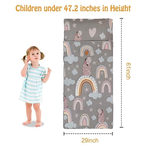 Kids Sleeping Bag, Sleeping Bags for Boys & Girls, Large Kids Sleeping Bag with Pillow, SlumberSoft Slumber Bags, Toddler ...