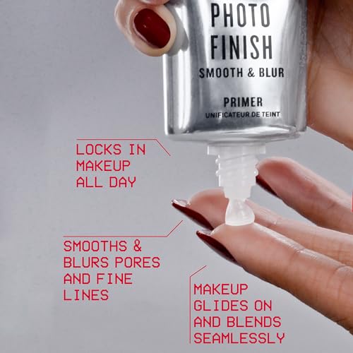 Smashbox The Original Photo Finish Smooth & Blur Makeup Primer | Instantly Smooths and Blurs Fine Lines and Pores | Vitami...