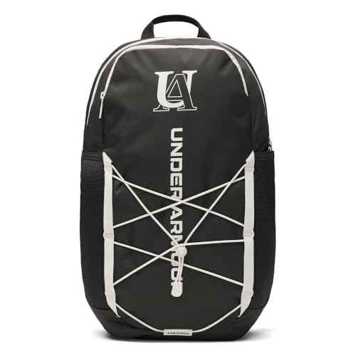 Under Armour Unisex Hustle Sport 6.0 Backpack, (006) Black/Black/Summit White, One Size Fits Most