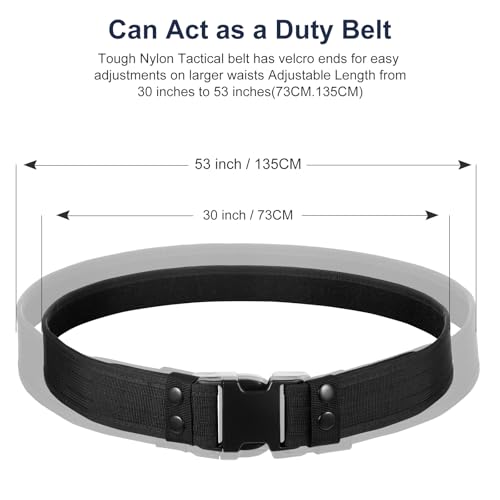 abcGoodefg Police Security Duty Belts Correctional Officers Ultility Cop Costume Belt Law Enforcement for Women Men Hunting