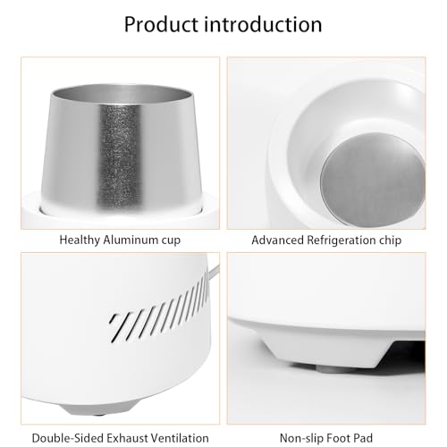 Portable Mini Electric Beverage Cooler,Instant Quick Cooling Cup for desktop,Silent Water Cooler Cup for Home and Office