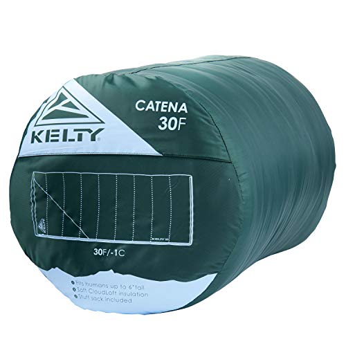 Kelty Catena 30 Degree Sleeping Bag – Backpacking Camping Sleeping Bag with Stuff Sack, Regular