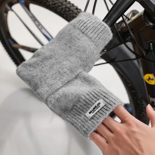 Winter Waterproof Ski Snow Warm Fingerless Gloves for Men Women Windproof Cold Weather for Cycling Sports Outdoor Daily Work