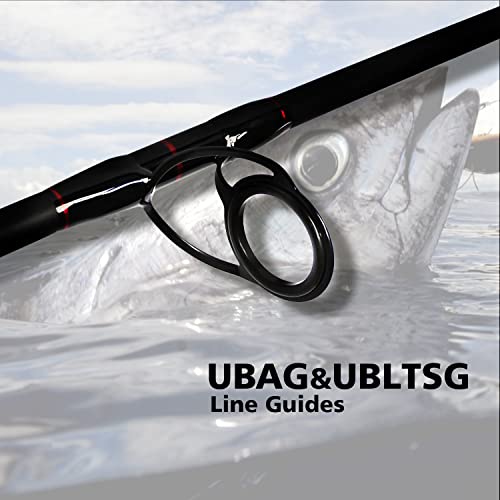 Fiblink Surf Spinning Fishing Rod 2-Piece/4-Piece Graphite Travel Fishing Rod