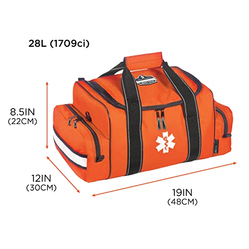 Ergodyne Arsenal 5215 Large Medic First Responder Trauma Duffel Bag with Shoulder Strap, Orange