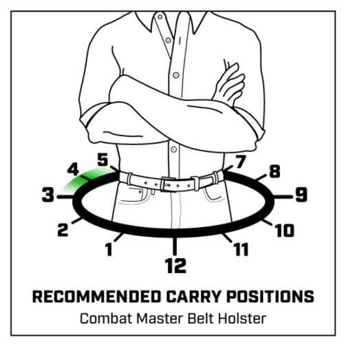 Galco Combat Master Belt Holster for Glock 26, 27, 33