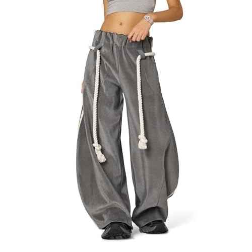 Aelfric Eden Stripe Super Baggy Sweatpants Wide Leg Pants for Women Loose Vintage Elastic Waist Lantern Trouser