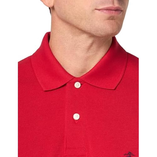 Brooks Brothers Men's Long Sleeve Cotton Pique Stretch Logo Polo Shirt