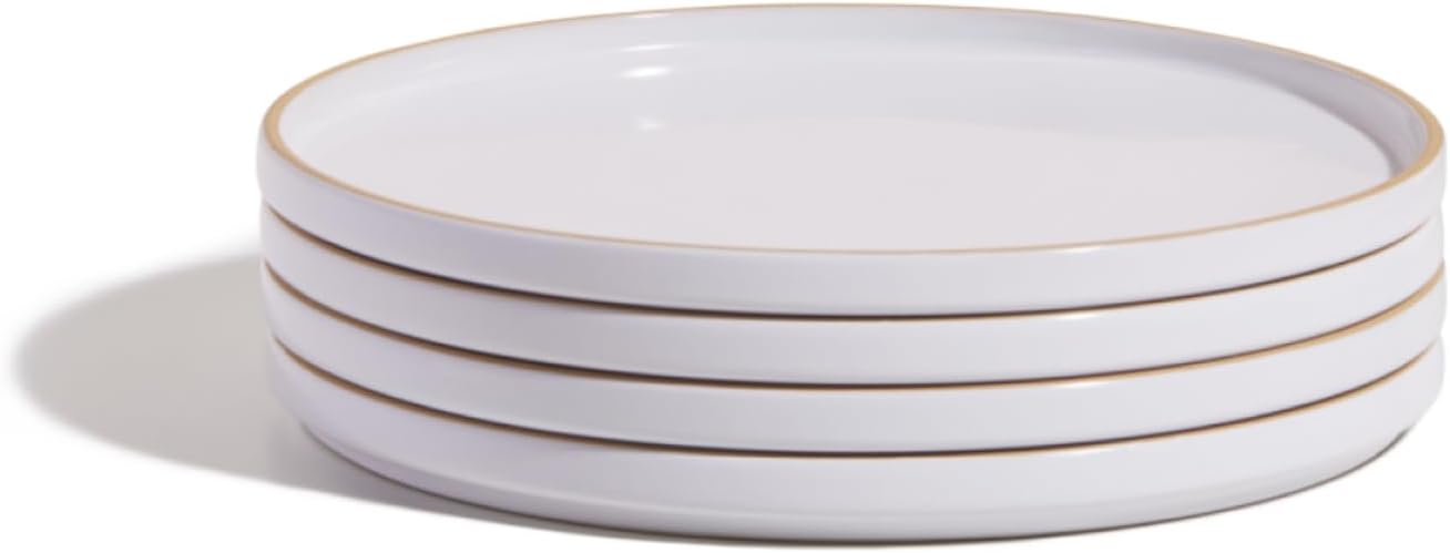 Our Place Dinner Plates - Set of Four 10.5” Handcrafted Ceramic Dinner Plates | Chip-Resistant, Restaurant-Grade | Stackable & Space-Saving | Steam