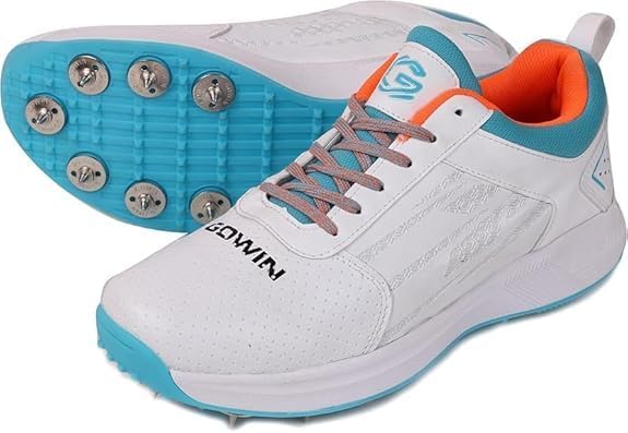 KNK Gowin Tyro Metal Spike Cricket Shoe for Outdoor and Field Sports with All Round Performance