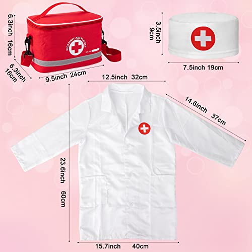 Doctor Kit for Kids, 34 Pcs Kids Doctor Playset Kit for Toddlers 3-5 with Medical Storage Bag & Real Stethoscope, Fun Role...