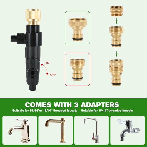 ZRDR Aquarium Siphon Vacuum Gravel Cleaner Kit for Fish Tank Cleaning Gravel & Sand, Fish Tank Water Changer Metal Faucet ...