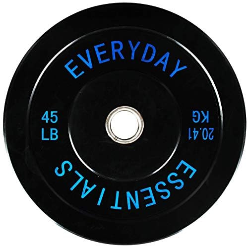 Fitvids 2-Inch Olympic Bumper Plates, Perfect Weight Plates for Weightlifting and Strength Training, Multiple Weights Available